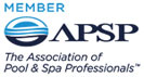 apsp member, the association of pool and spa professionals logo
